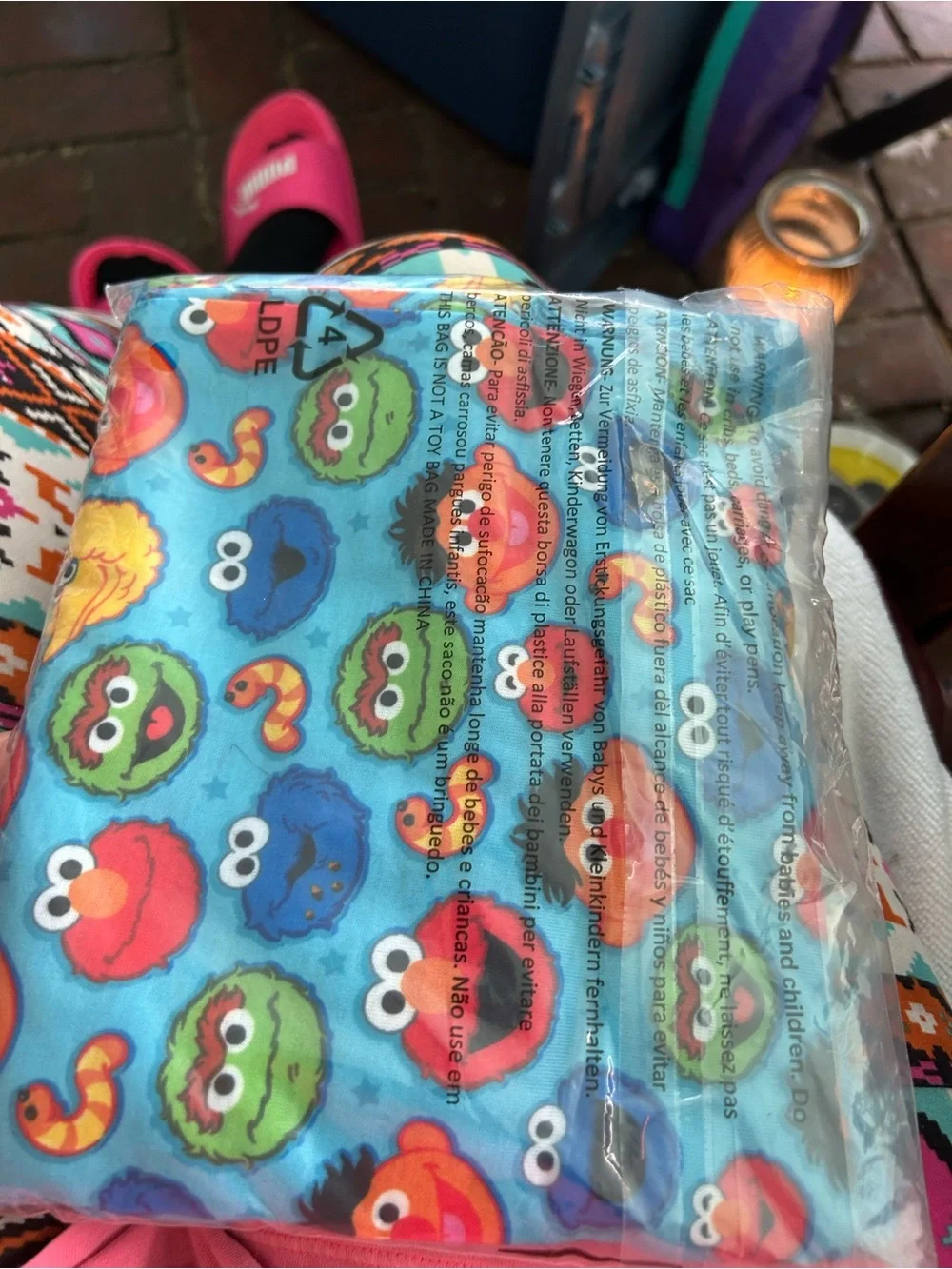 Sesame Street bright blue